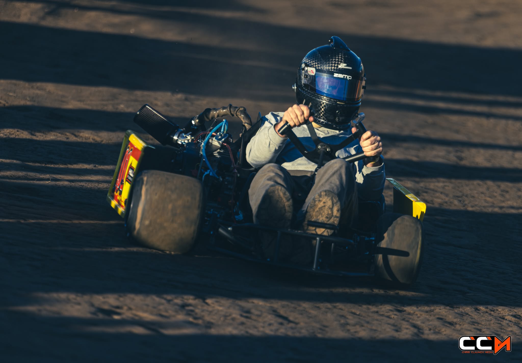 Kart racing action
