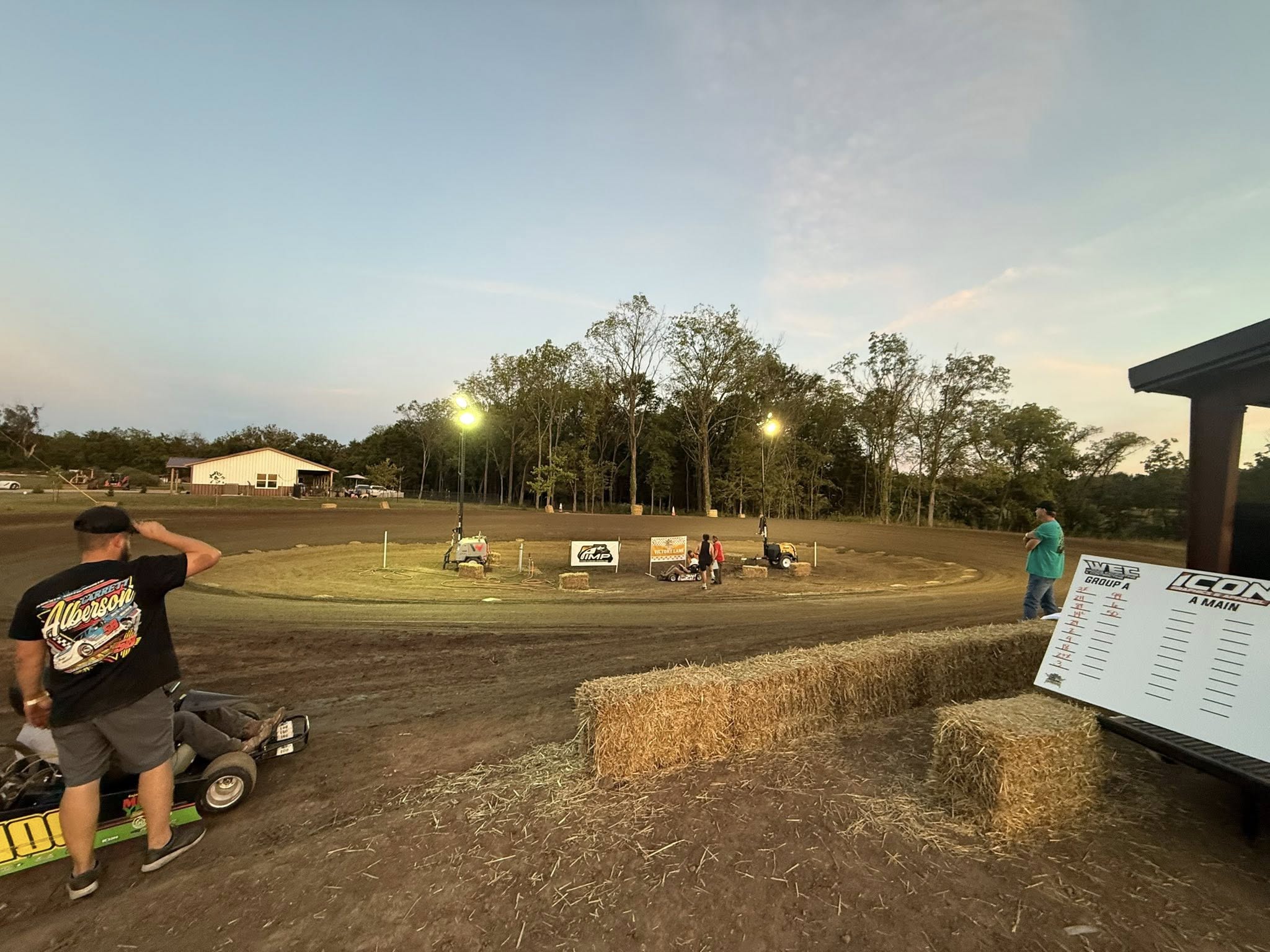 Race day at dusk