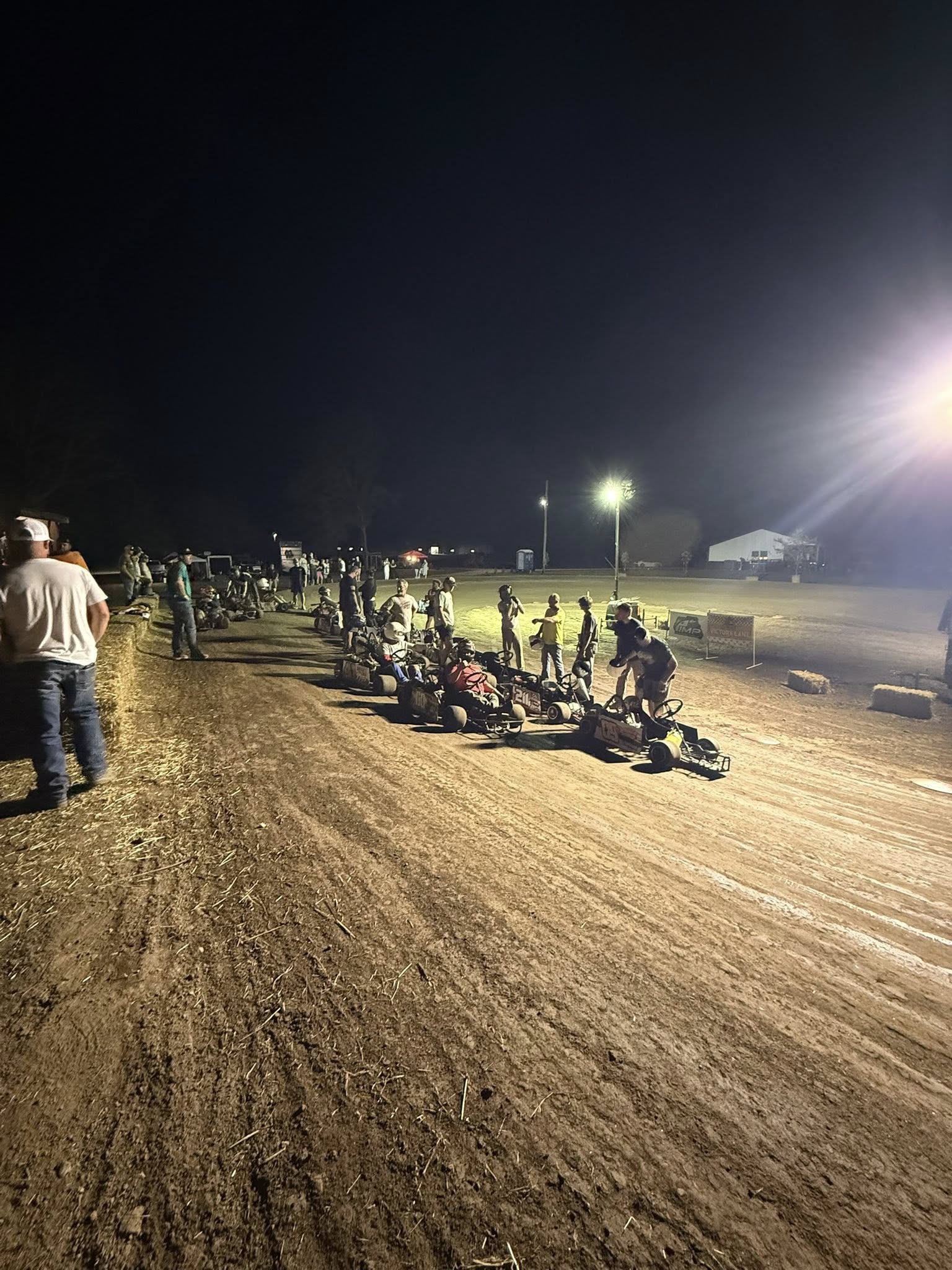 Karts under the lights